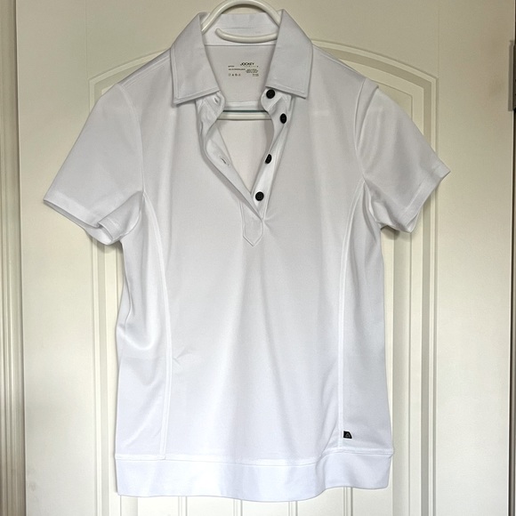 🍓 2 for $13 NWOT - White Jockey polo - size S - Picture 1 of 4